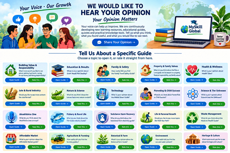 Share your opinion with MySkill Global