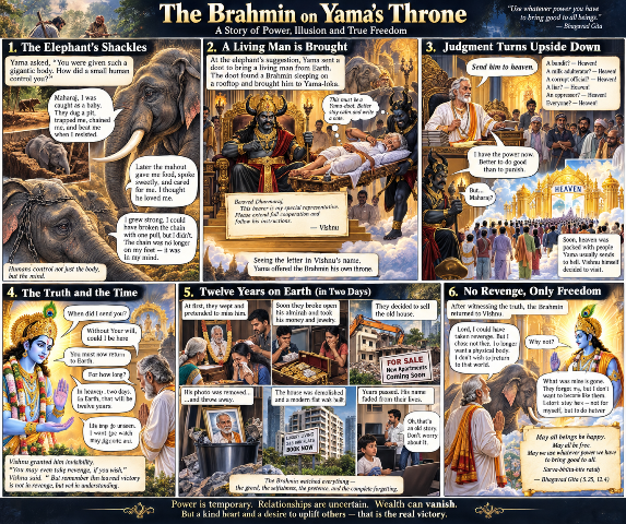 The Brahmin on Yama's Throne